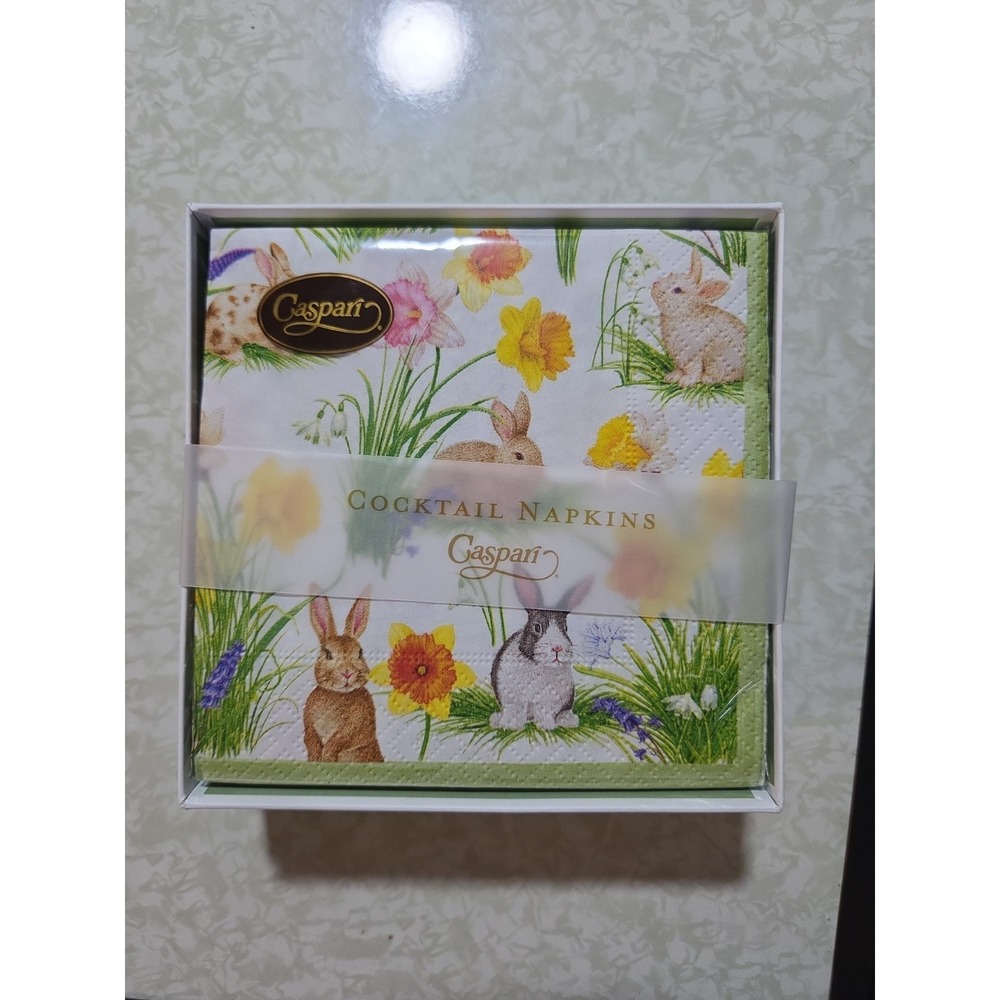 Paper Cocktail Napkins - BUNNY RABBITS EASTER